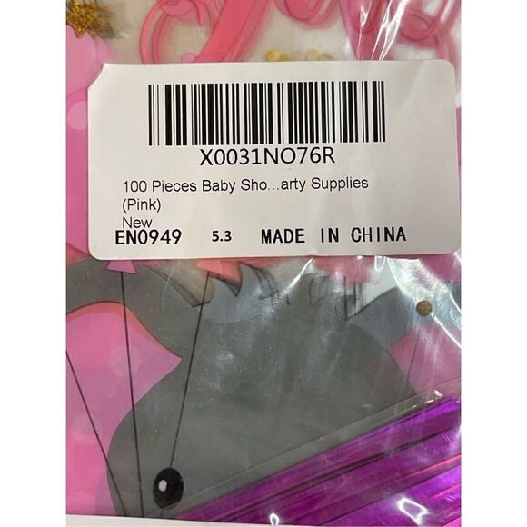 It’s a Girl Elephant gift bags and 11 matching keychains NWT - Picture 4 of 7